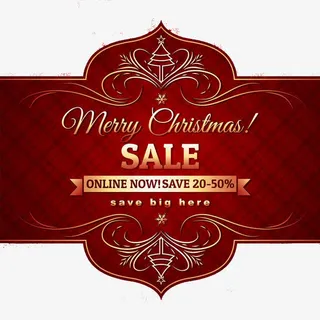 红色喜庆促销装饰图案免抠