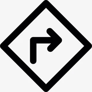 右转标志图标免抠