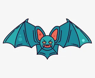 万圣节狂欢蝙蝠素材免抠