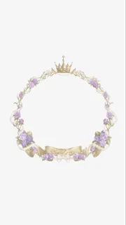 头像框紫色花花免抠