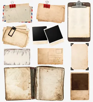 各种羊皮纸免抠