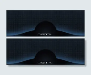 酷炫金属背景banner素材