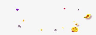 漂浮装饰物免抠
