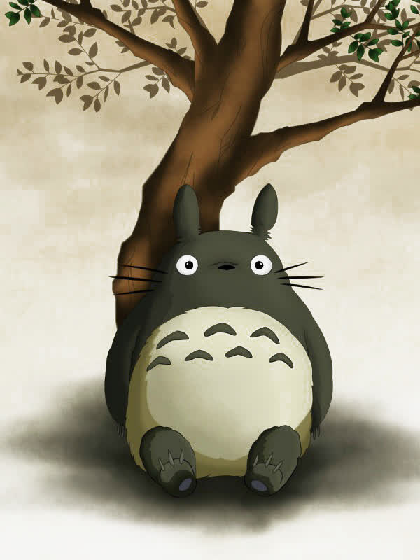 大树龙猫元素免抠