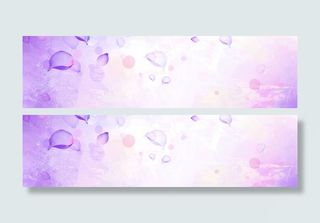 高清炫彩花卉banner背景