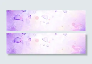 高清炫彩花卉banner背景