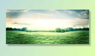 春天踏青大气草原风景背景高清