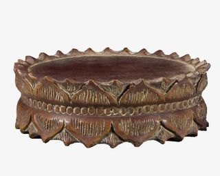 木刻莲花宝座免抠