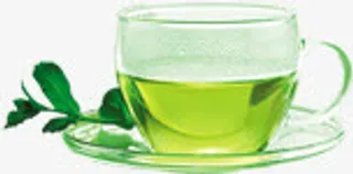 绿色春天清新茶杯免抠