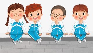 卡通儿时快乐回忆PNG免抠