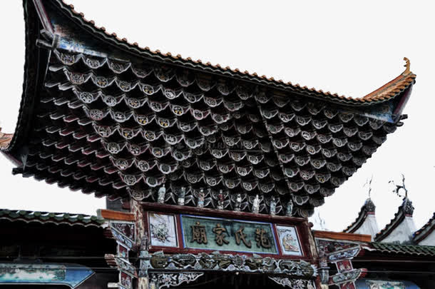 多重斗拱叠加免抠