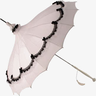 欧式复古雨伞免抠