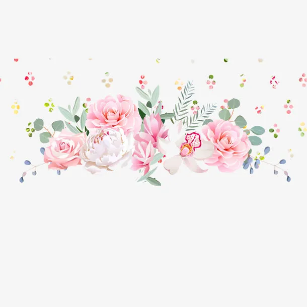 粉色玫瑰花免抠