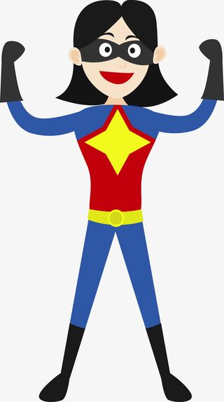 英勇的女超人png图免抠