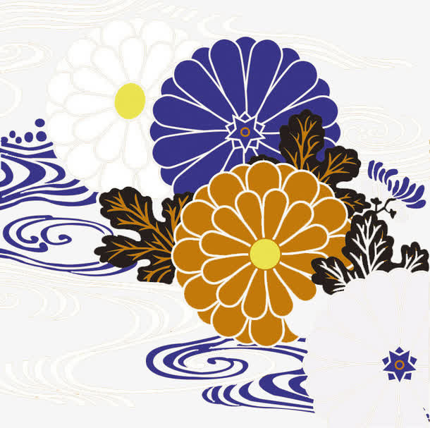 和风底纹免扣素材免抠