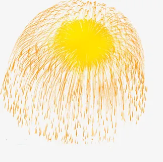 共同色新年春节礼花免抠