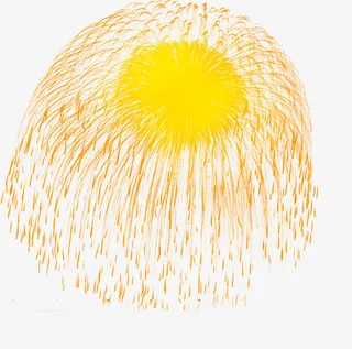 共同色新年春节礼花免抠