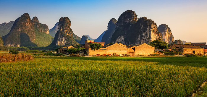 乡村风景摄影背景高清