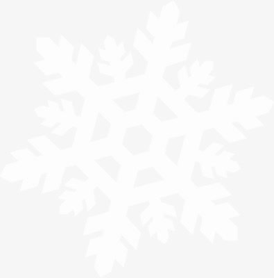 白色冬日圣诞雪花免抠