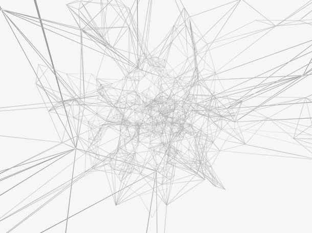 科技感几何线条免抠