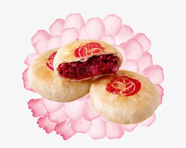 云南鲜花饼美味零食免抠