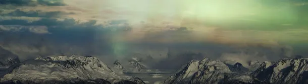 雪山摄影banner壁纸