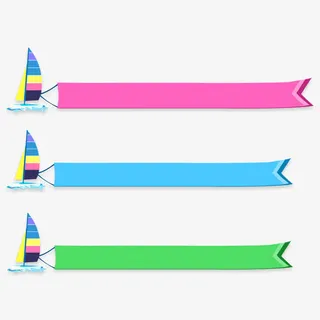 卡通标题栏免抠