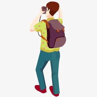 拍照的男人免抠