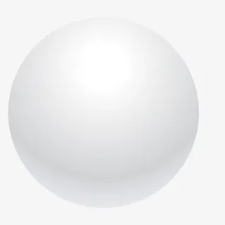 白色立体质感球体免抠手绘/卡通卡通元素