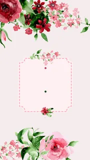 花朵简约欧式婚礼H5背景高清