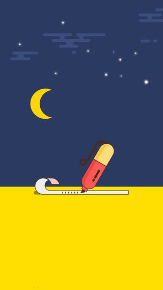 扁平月亮星空背景高清