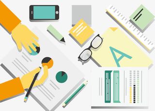 工作报表矢量免抠