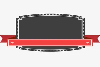 矢量标签扁平方形标签免抠