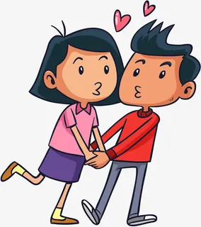 一对甜蜜KISS的情侣免抠