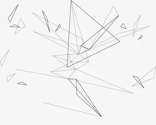 黑色线条图形免抠