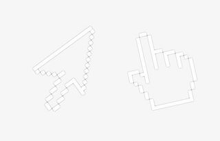 白色电脑鼠标图标免抠