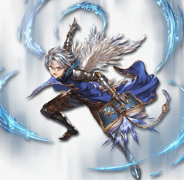 手绘翅膀魔法书男孩免抠