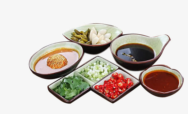 多种秘制火锅蘸料免抠