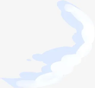 卡通白色海浪夏天免抠