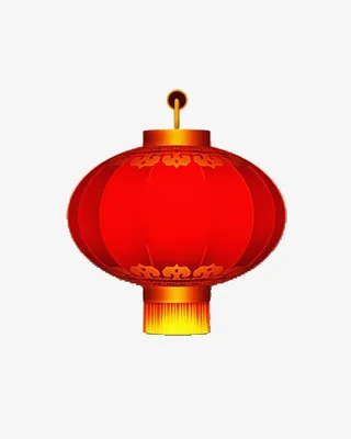 卡通手绘红色灯笼免抠