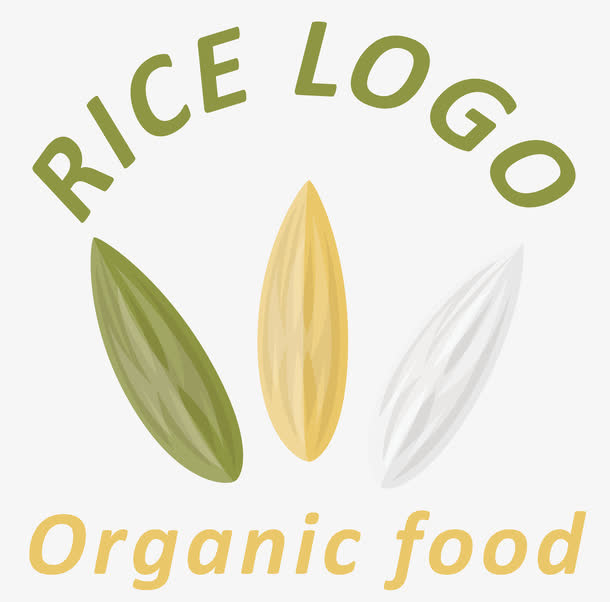 有机大米LOGO免抠