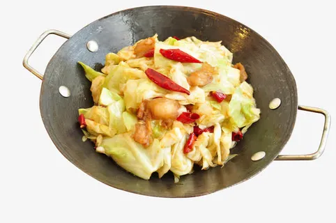 干锅手撕包菜 干锅包菜免抠 干锅手撕包菜 干锅包菜免抠
