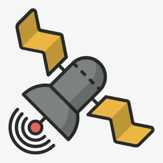 通信连接宇宙卫星空间人造地球卫免抠