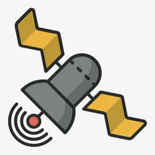 通信连接宇宙卫星空间人造地球卫免抠