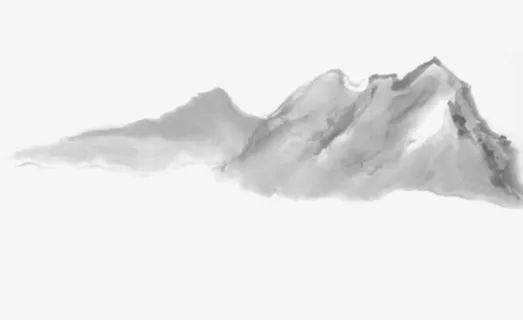 水墨山免抠