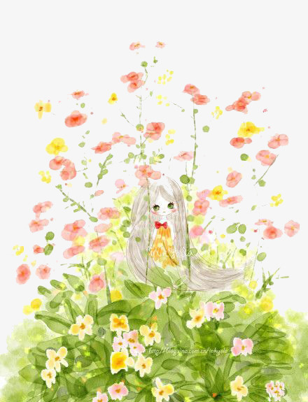 水彩鲜花免抠