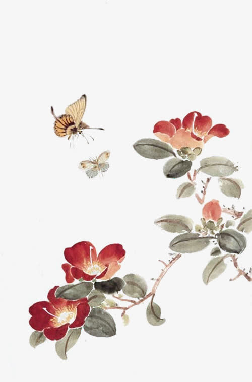 中国风手绘免抠