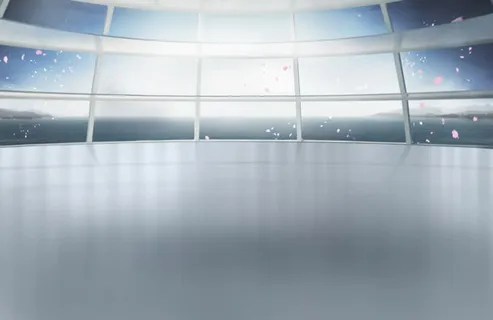 白色现代观景台海报背景免抠