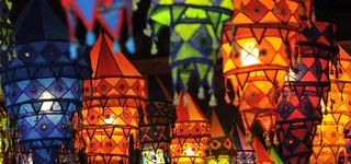 彩色灯笼背景高清