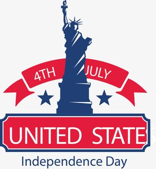 美国自由女神徽章免抠